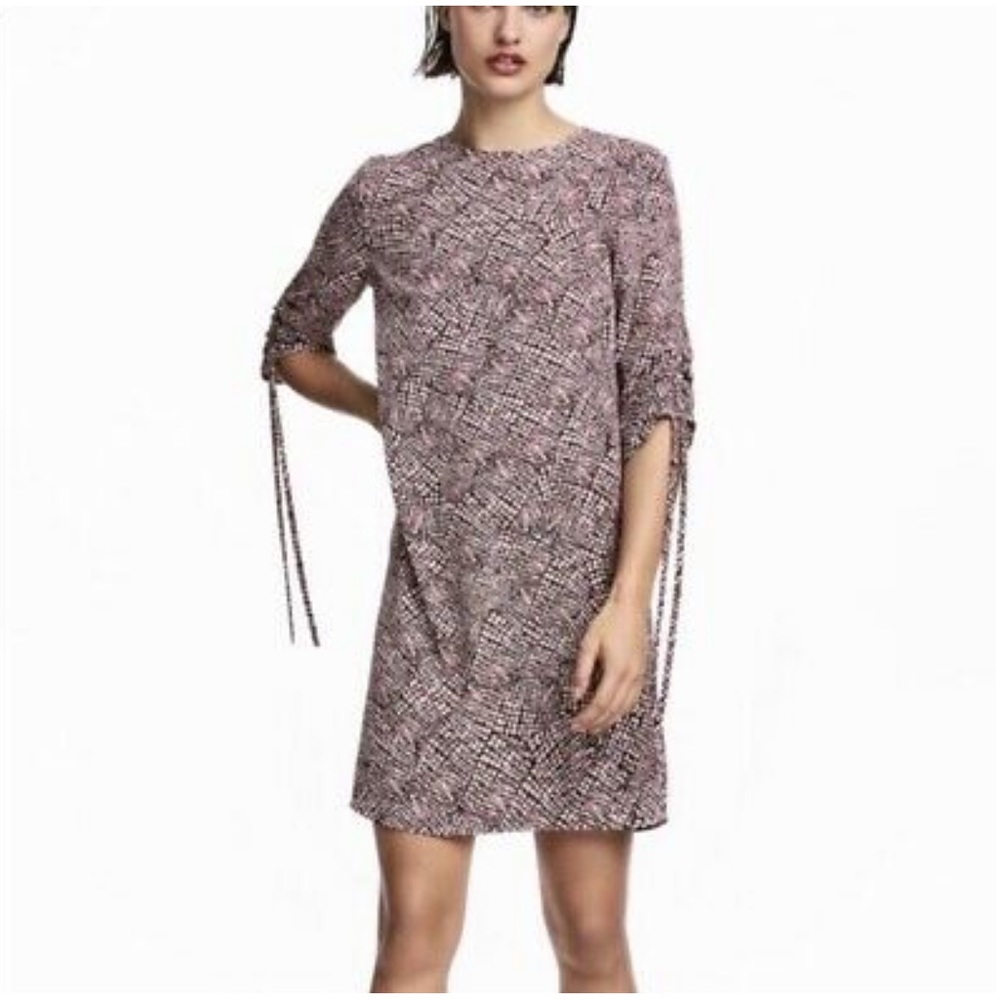 H&M Pink Snake-Print Dress